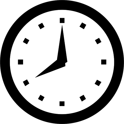 Reloj cara vector illustration