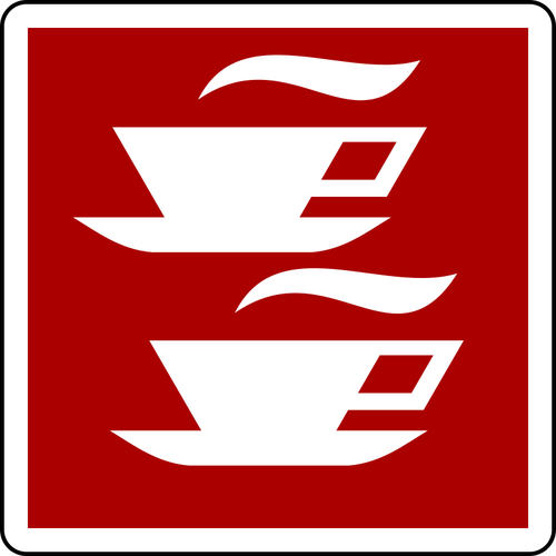 CafÃ© signe vector image