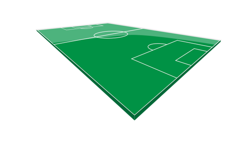 Voetbal veld vector afbeelding