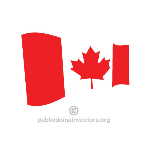 Macha flagÄ… kanadyjski wektor