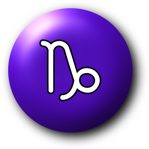 Capricorn violet Simbol