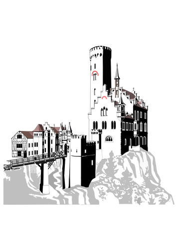 Lichtenstein Castle vector