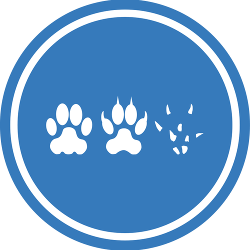 Katt-hund-Mouse enande fred logotyp