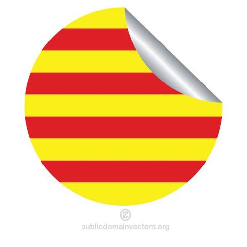 Adesivo bandeira catalÃ£