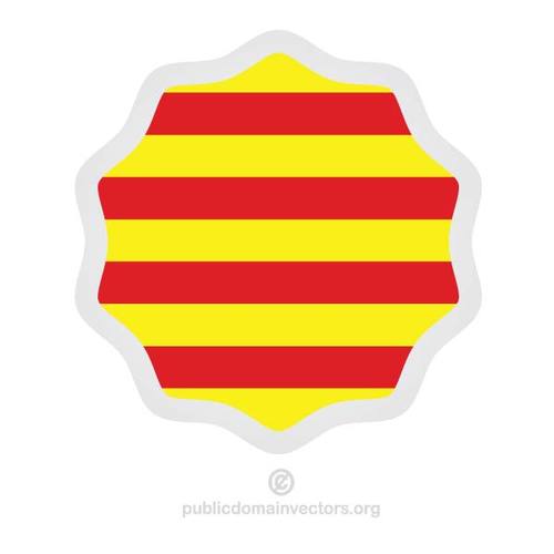 KatalÃ¡nskÃ© vlajka uvnitÅ™ nÃ¡lepka