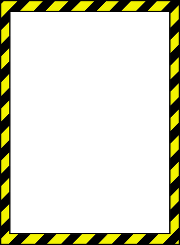 Vector image of caution style border