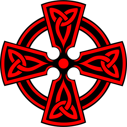 Illustrazione decorata croce celtica