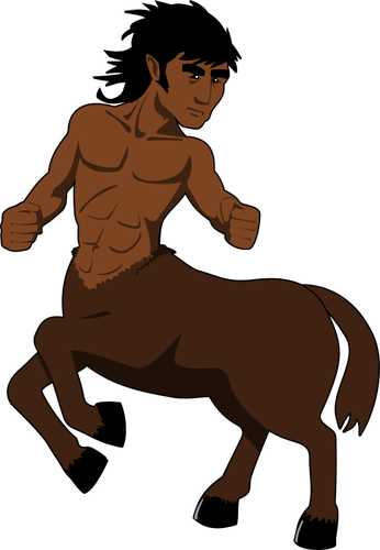 Centaur dengan kulit gelap