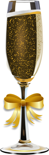 Vector illustraties van glas champagne