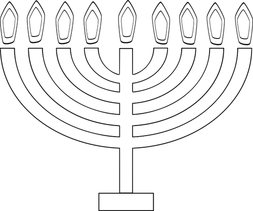 Imaginea schiÅ£Äƒ de iluminat de Chanukkah 9 lumanari