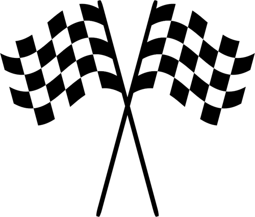 Karierte Racing Flaggen