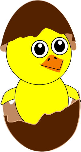 Funny chick vector image