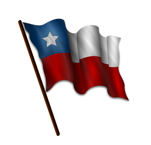 ChilskÃ¡ vlajka vektorovÃ½ obrÃ¡zek