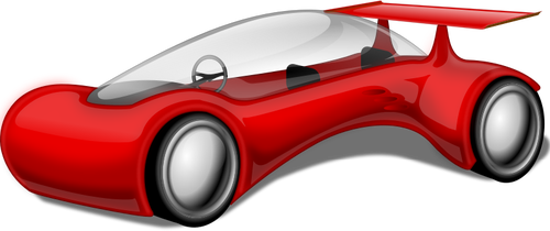 IlustraciÃ³n de vector futurista coche rojo