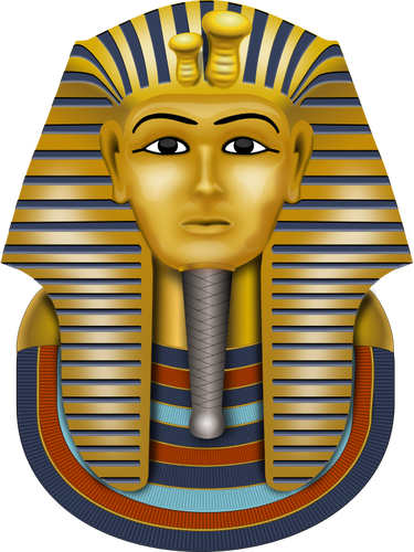 Maske av Tutankhamon vector illustrasjon