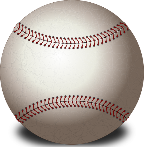 Photo-realistic vector image of baseball ball