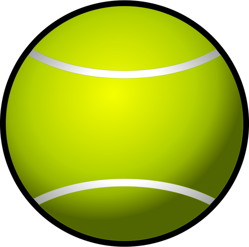 Tennis ball clip art vector image