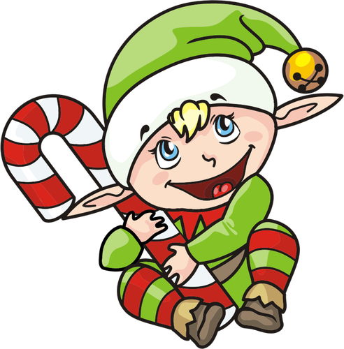 BoÅ¼e Narodzenie Elf ilustracja