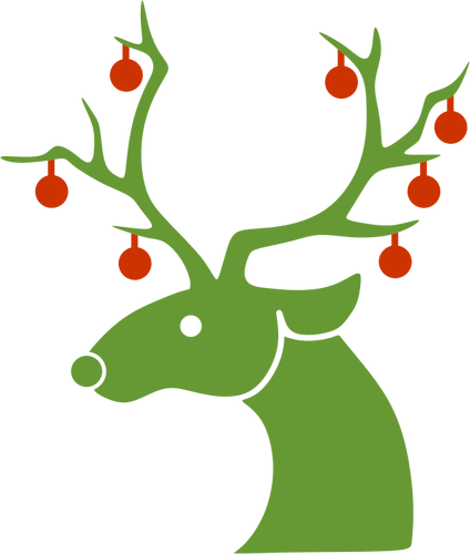 Christmas reindeer silhuett