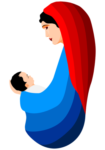 Jungfru Maria och barnet Jesus