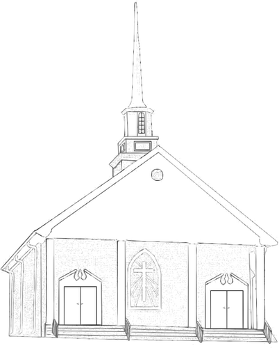 Desenho vetorial Igreja do paÃ­s