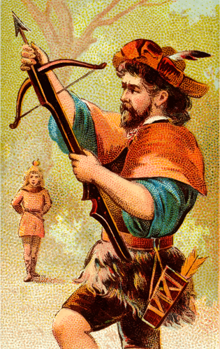 Homem com arco e flecha