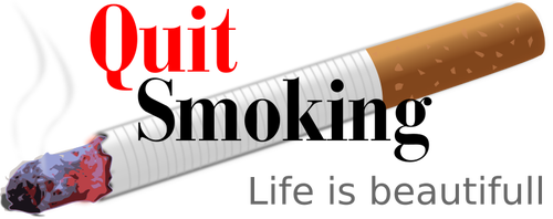 Illustrazione vettoriale di fumatori di smettere