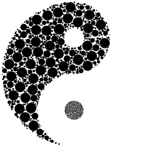 Kreise von Yin und Yang