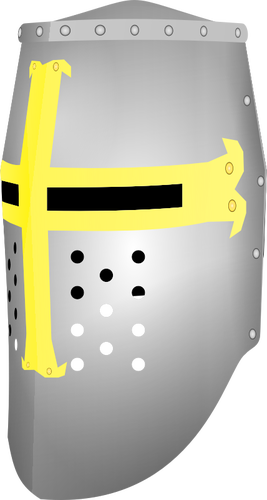 Crusader velkou helmu vektorovÃ© ilustrace