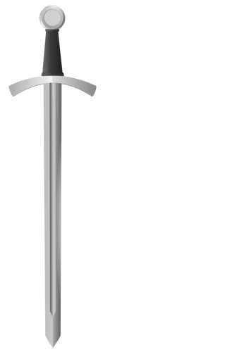 Ilustracja wektorowa klasyczny metalowy miecz
