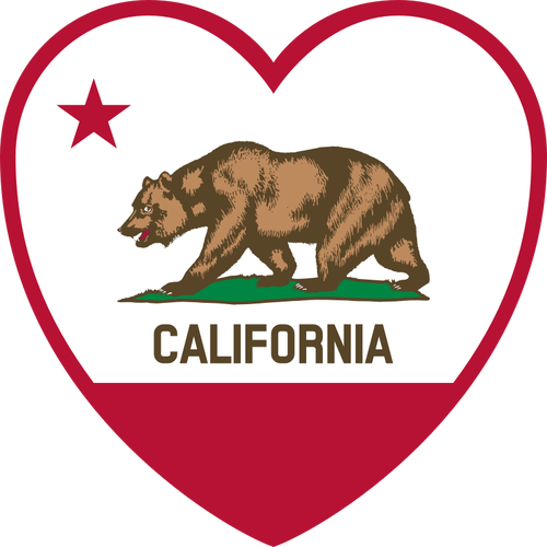 VektorovÃ½ obrÃ¡zek prvku z Vlajka stÃ¡tu Kalifornie