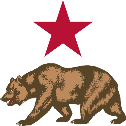 Grafika wektorowa bear i gwiazda