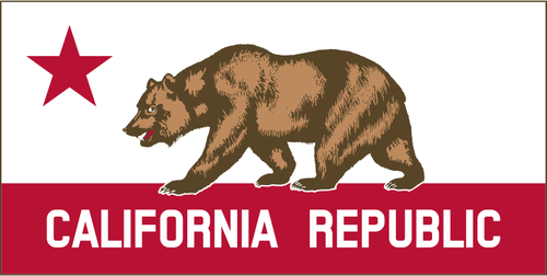 California Republikken banner vektorgrafikk utklipp