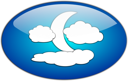 Wolken en de maan