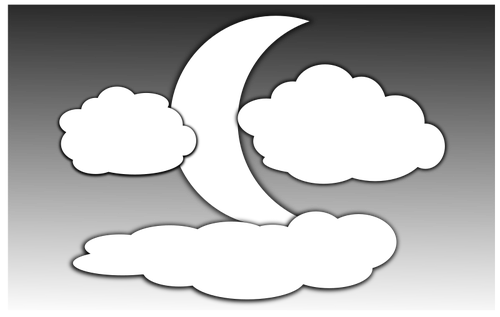 Nuvole e la luna