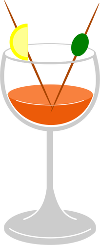 Immagine di vettore di bere cocktail