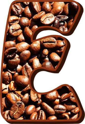 TipografÃ­a de granos de cafÃ© E