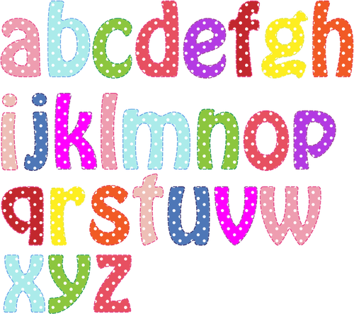 Fargerike smÃ¥ alfabetet