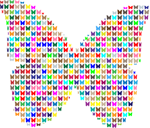 Fluture de colorat fractal
