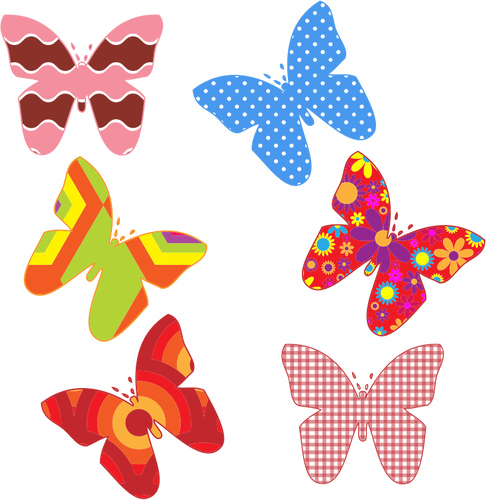 Fluture colorat modele