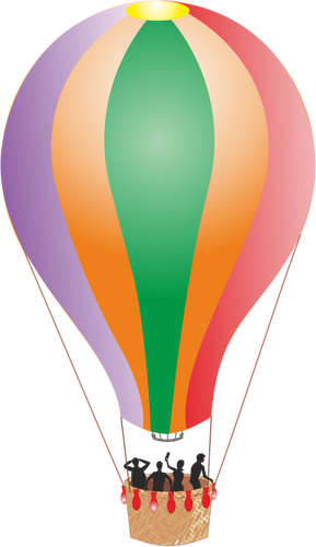 Luftballong med mÃ¤nniskor