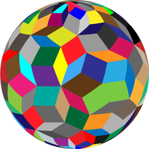 Colorida esfera geomÃ©trica
