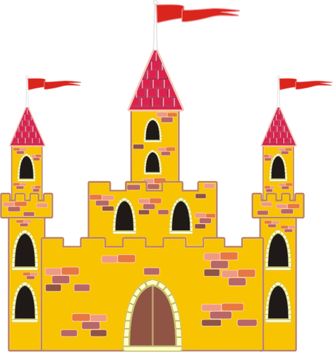 Kolorowy zamek Å›redniowieczny