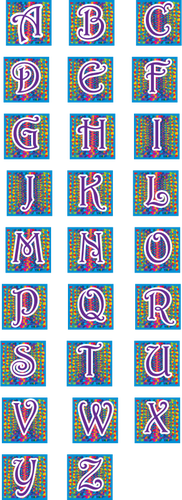Letras do alfabeto em maiusculas