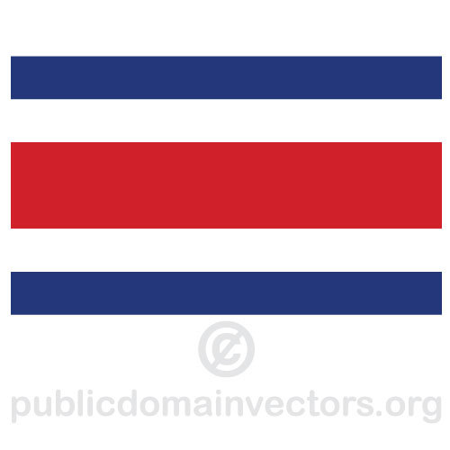 VektÃ¶r bayrak Kosta Rika