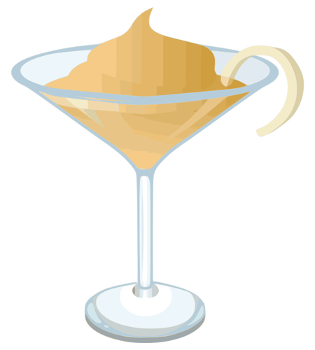 Martini med dekoration vektorgrafik