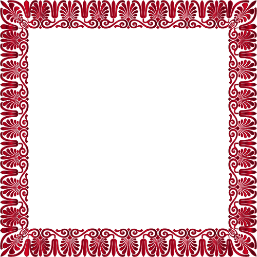Bingkai dekoratif merah