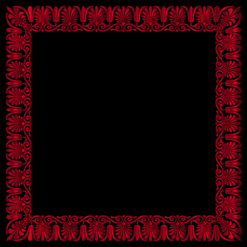 Rood en zwart frame