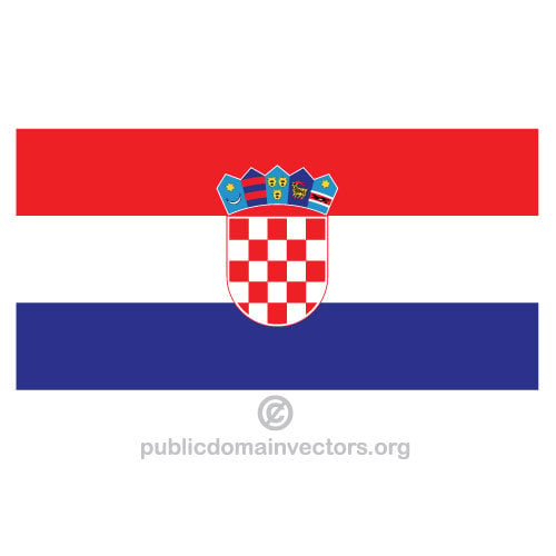 Kroatische vector vlag