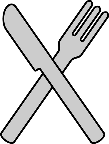Fourchettes et des couteaux croisÃ©